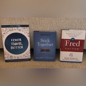 Fewer Things, Better; Stick Together; The Fred Factor Book Set of 3